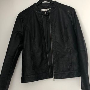 Faux leather jacket